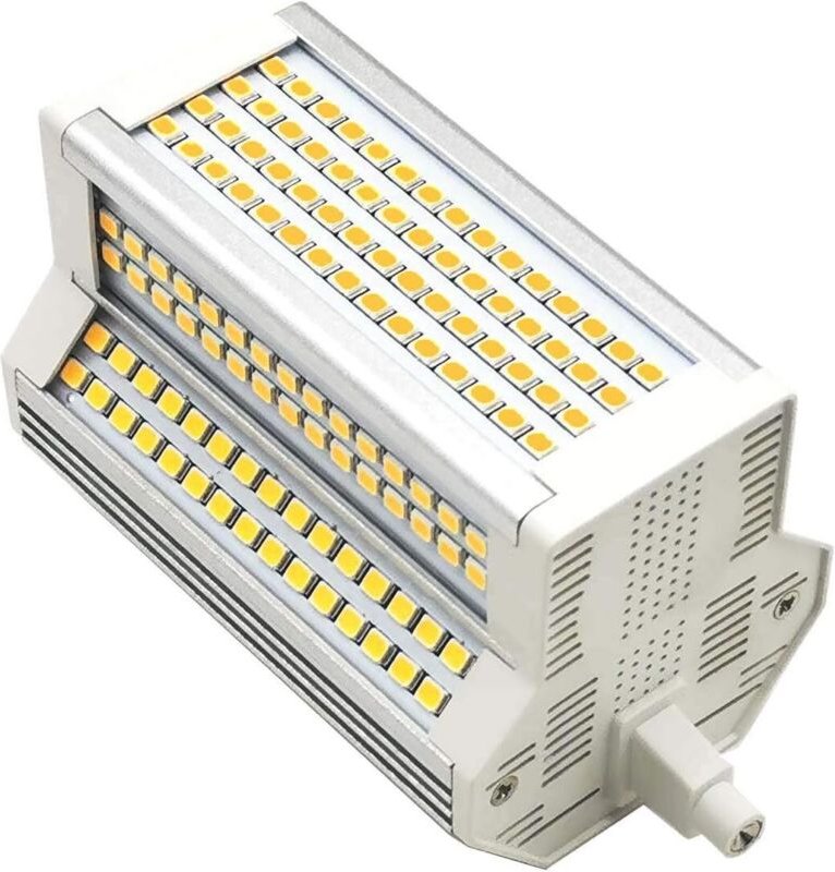 R7S 50W LED-Lampe, warmweiß, dimmbar, 3000k, doppelseitig, J118 Typ J, 118 mm LED-Flutlicht, 5000 lm, entspricht einer 5...