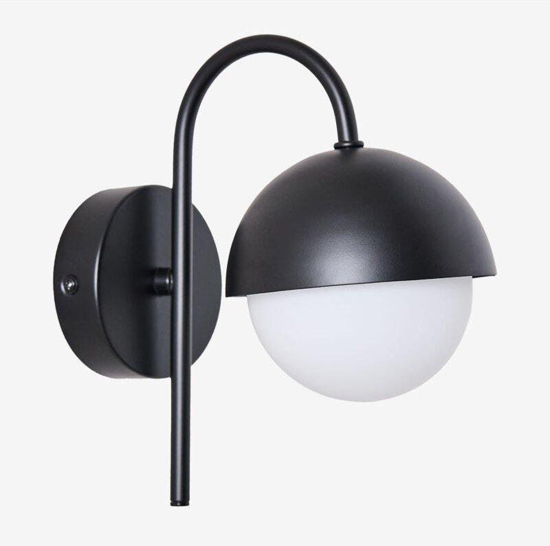 Birgit Eisenwandlampe Schwarz - Sklum
