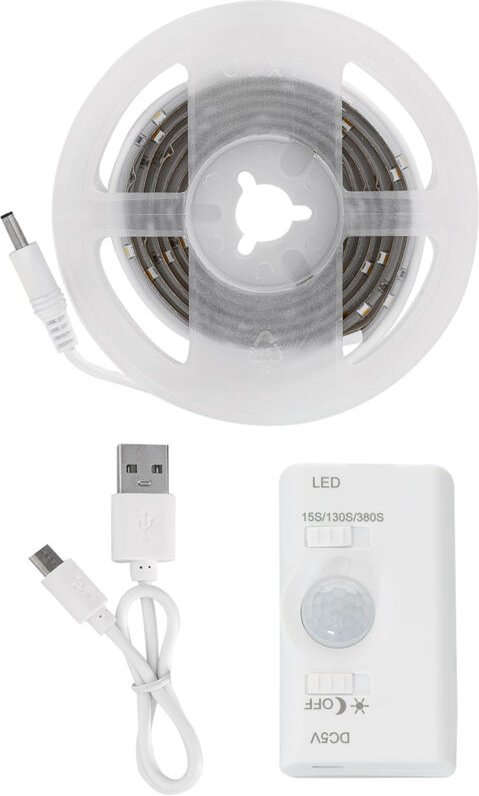 LED-Streifen mit Bewegungssensor 30LED/m 1m IP20 wiederaufladbarer Akku 1 m