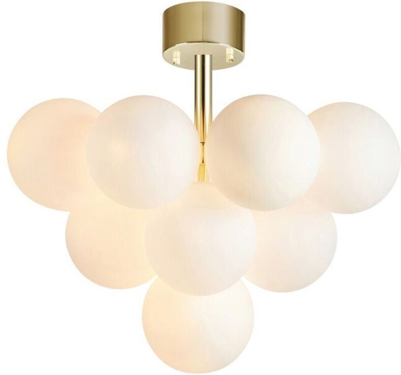 Markslojd - merlot Wandleuchte 13 Globe Light Messing, Weiß