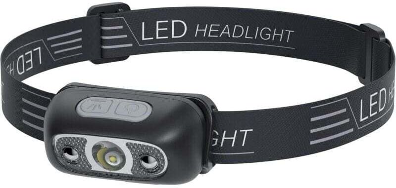 Wiederaufladbare USB-Stirnlampe mit LED-Sensor, leicht, IPX4, 120 lm