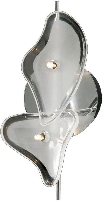 Inspired Mantra Otto Decke/Wand 2-flammige G4-Leiste, poliertes Chrom/Milchglas, NICHT LED/CFL-kompatibel