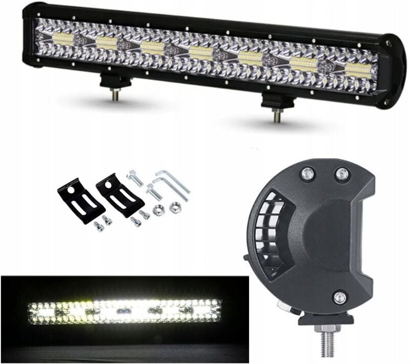 LED-Panel-Arbeitsleuchte, 52 cm, 420 W, 12–24 V, CREE, große Reichweite, Quad