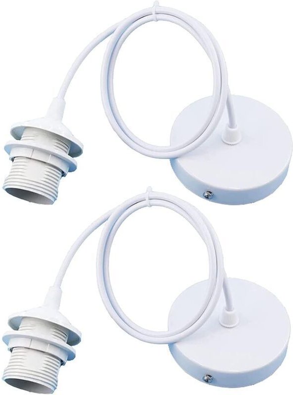 E27 Lampenfassungsteile, Pendelleuchtenhalter, Zubehör für Hängelampen mit 1 m Kabel, E27 Lampenfassung