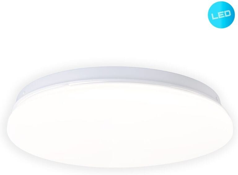 Led Kellerleuchte Levi rund 25 cm Garagenleuchte, IP44, weiß Deckenlampen & Kronleuchter