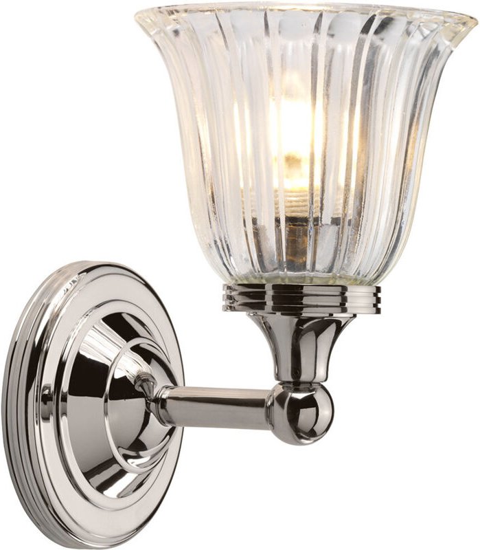 Elstead Austen - 1 Licht Badezimmer Wandleuchte Nickel poliert IP44, G9