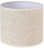 Zylindrischer lampenschirm happy clamp leinen beige 14dx14dx13h