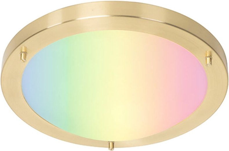 Thumbnail - Smarte Deckenleuchte Gold 31 cm IP44 inkl. Wifi A60 - Yuma