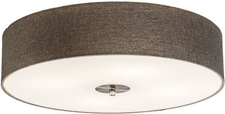 Ländliche Deckenleuchte taupe 50 cm - Drum Jute