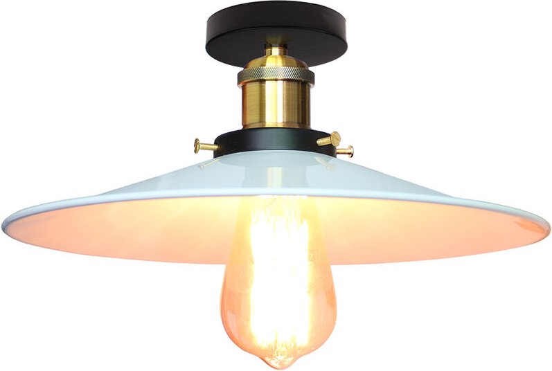 Retro Industrielle E27 Deckenleuchte Schlafzimmer Wohnzimmer Küche Kreative Metall Deckenlampe 36CM