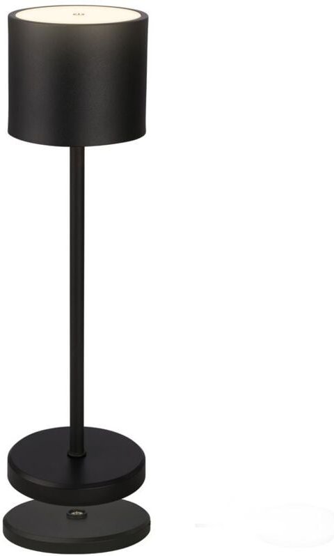 B.k.licht - Tischlampe - 2,5W, 230lm, akku, led, dimmbar, warmweiß, schwarz