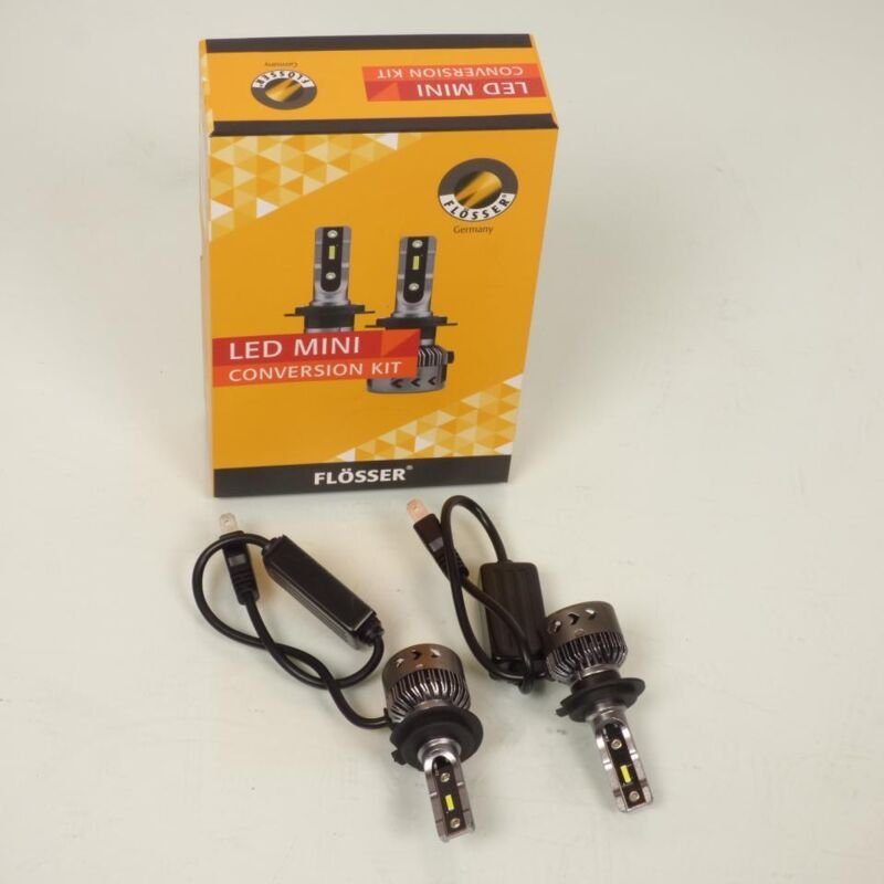 set von 2 led-birnen h7 px26d 12v für motorrad flosser 91m2070
