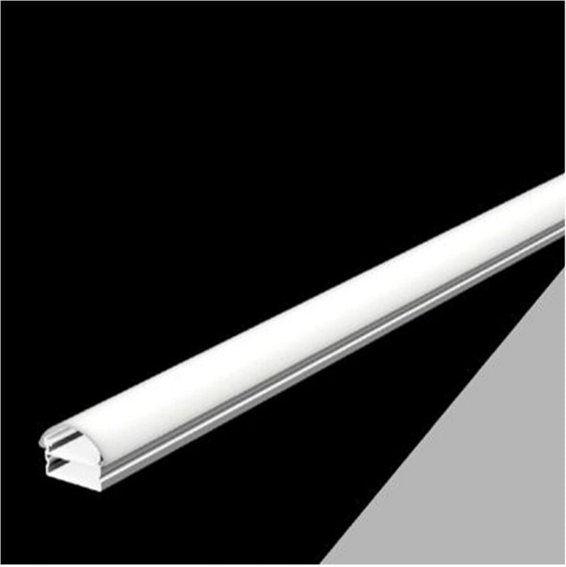 Trade Shop Traesio - Trade Shop - 10 stück 2MT teilbares deckenprofil aus aluminium für led-streifen AL-01 -