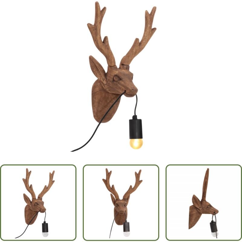Holzlampe - Wandleuchte Tier 25 W 28x20x40 cm E27