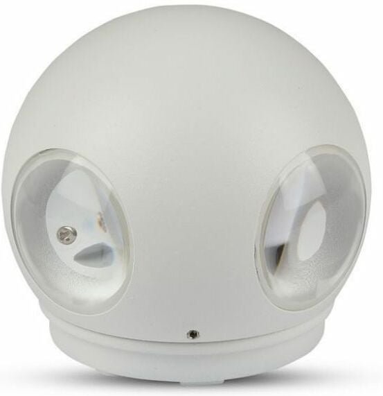 V-tac - Spherical led Wandleuchte 4 cob LEDs 4W Weiß Naturweiß IP65