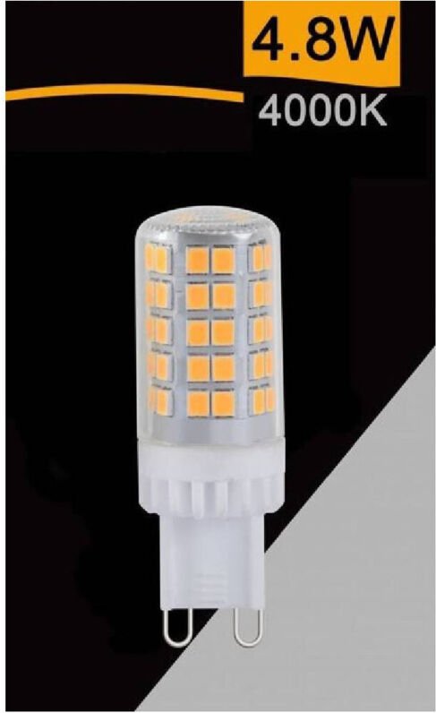 Trade Shop Traesio - Trade Shop - smd G9 LED-Röhrenlampe, 4,8 w, 600 lm, Lichtfarbe: 3000 k, 6500 k, 4000 k, SPARAC-G9-4...