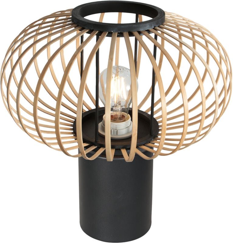 Steinhauer - tischlampe - Bloeba - natürlich schwarz - bambus