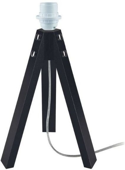 Deko-Stativ-Tischlampe MDL3042 schwarzes Holz