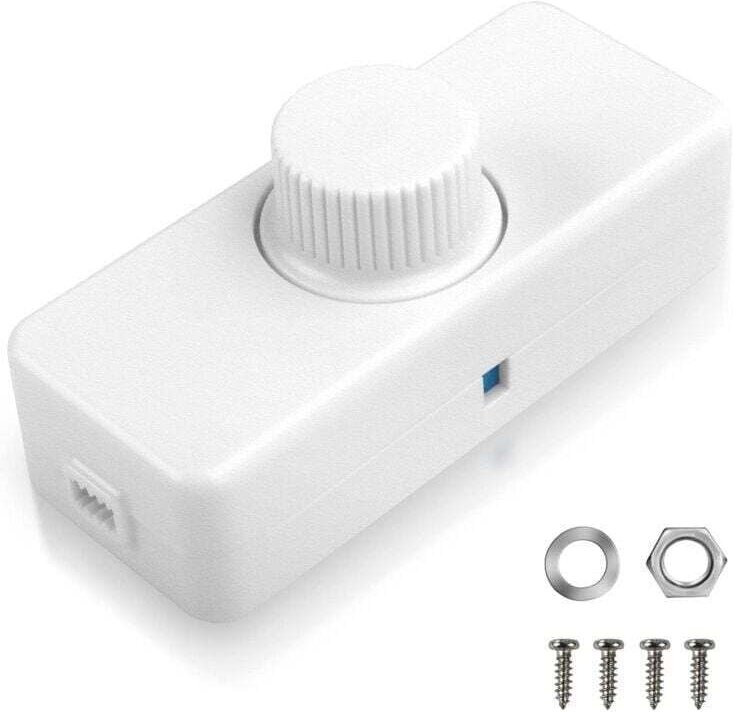 Variateur de Lumiere led 3W-100W Interrupteur Variateur et Variateur Rotatif 220-240V avec dimmable Bouton intelligent p...