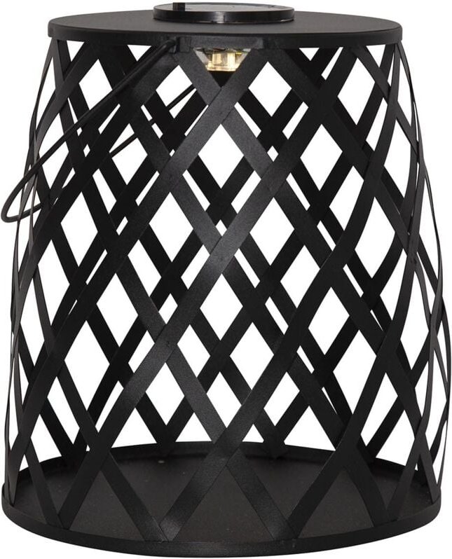 Star Trading - Star LED-Solar-Laterne 'Calabria', Metall, ca.26x28 cm, Schwarz