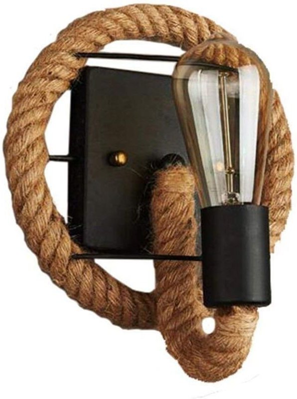 Amerikanische Retro-Wandlampe im Industriestil, Seilwind-Wandlampe, Eisenlampe, Loft-Restaurant, Korridor, Wohnzimmer, B...