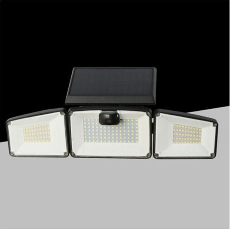 Trade Shop - copy of APPLIQUE SOLARE DA ESTERNO CON SENSORE DI MOVIMENTO IP54 12W LUCE 3000K+6500K ZQ-DB-002JX -