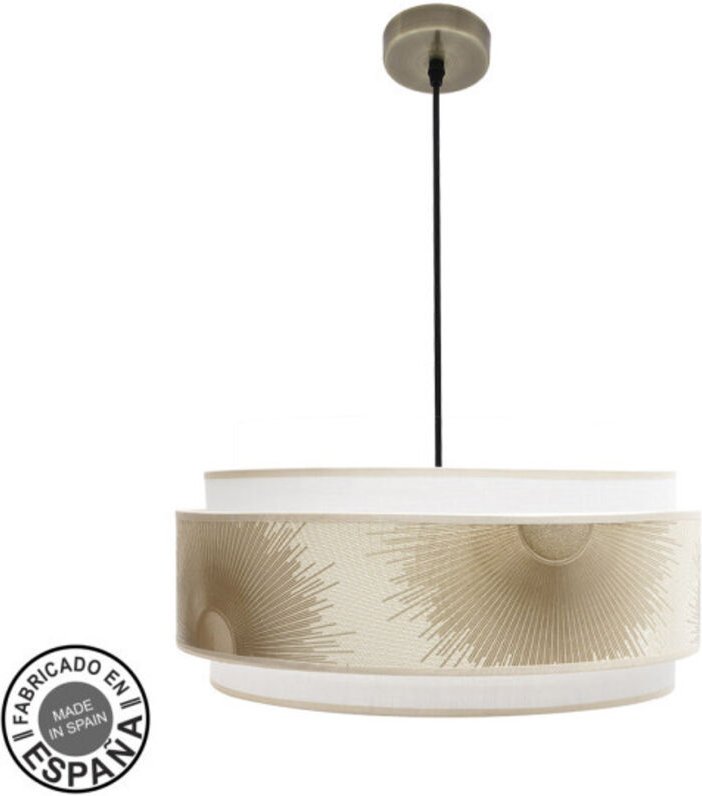 Fabrilamp - abrila Doppelter Lampenschirm Pendelleuchte Modell Nepal Golden