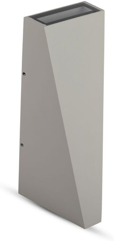 V-TAC VT-826 6W LED Wandlamp neutralweiß 4000K Aluminum grau Körper IP65 - SKU 8300