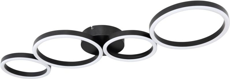 Globo - Lighting led Deckenleuchte Venosa 88,5 cm, schwarz Deckenleuchte