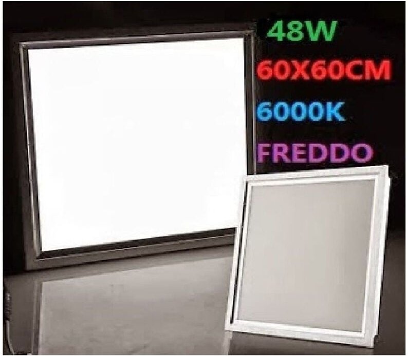 Trade Shop Traesio - Trade Shop - LED-Lampenpanel quadratisch 48W Einbau 220V kalt warm weiss 60x60cm -