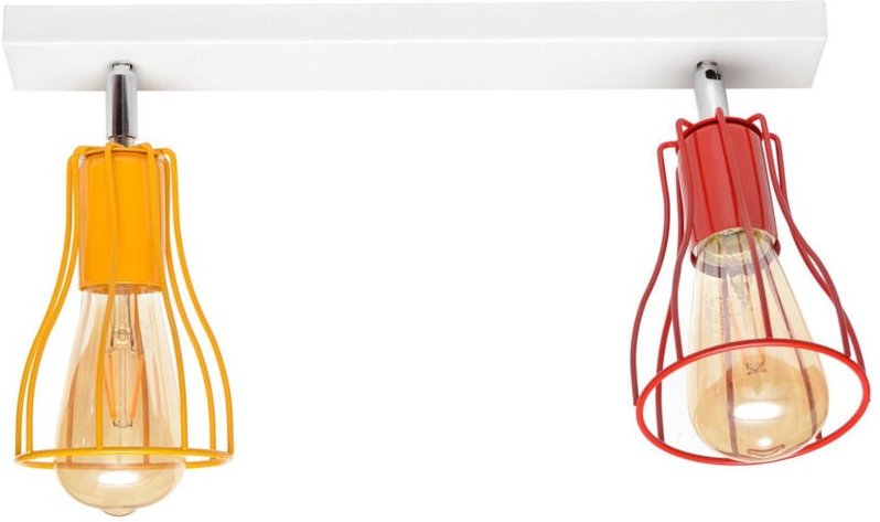 Tube Halbbündiges Licht Weiß, , Orange, Rot 40cm - Helam