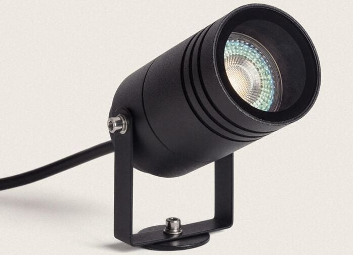 Außenstrahler GU10 Aluminium mit Erdspieß Jambi 200 mm