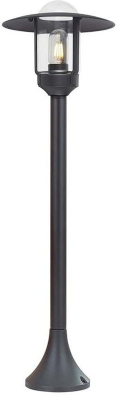 V-tac - led Gartenlampe Laterne E27 Lampenfassung Matt Schwarz h: 97,5cm IP44