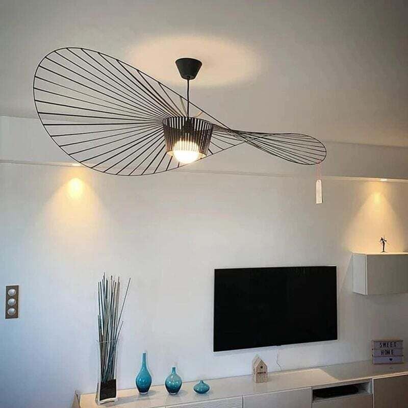 Thumbnail - Ulisem Vertigo Kronleuchter Schwarz 80cm, Retro Vertigo LED Pendelleuchte Industrieller Hängeleuchter Modernes Wohnzimme...