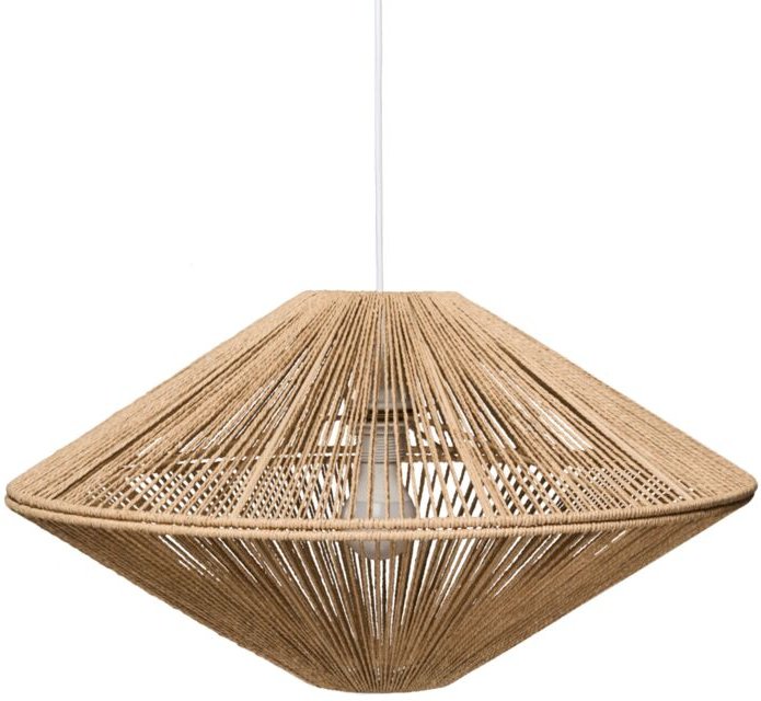 Hängeleuchte CAVES Papierschnur Naturfarben