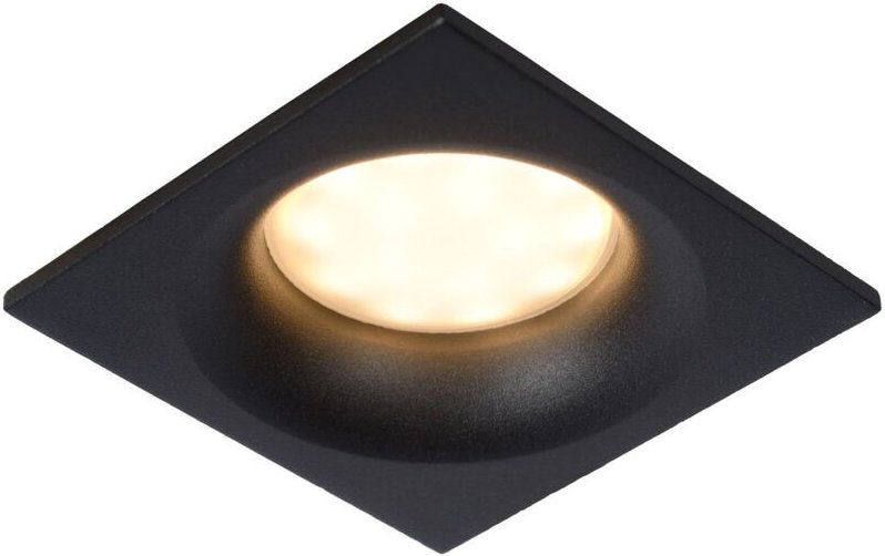 Ziva - Einbaustrahler Badezimmer - 1xGU10 - IP44 - Schwarz - Lucide