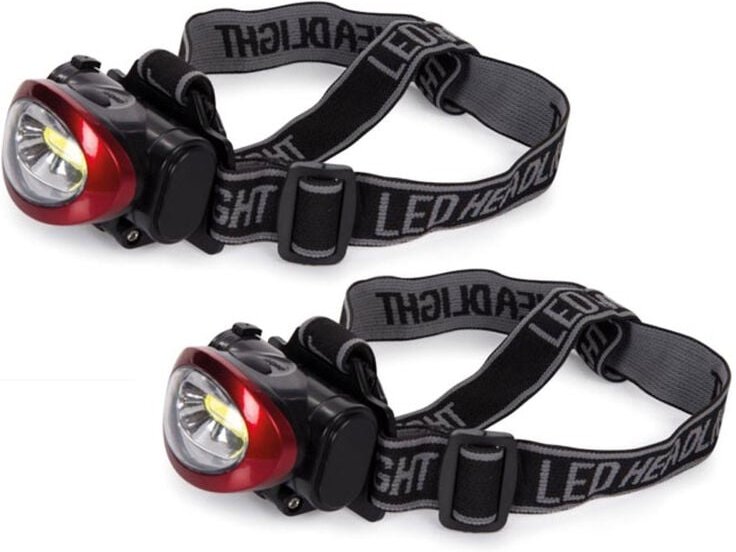 2er set Stirnlampen Kopflampe mit heller 3W led zum Joggen, Trekking & Outdoor