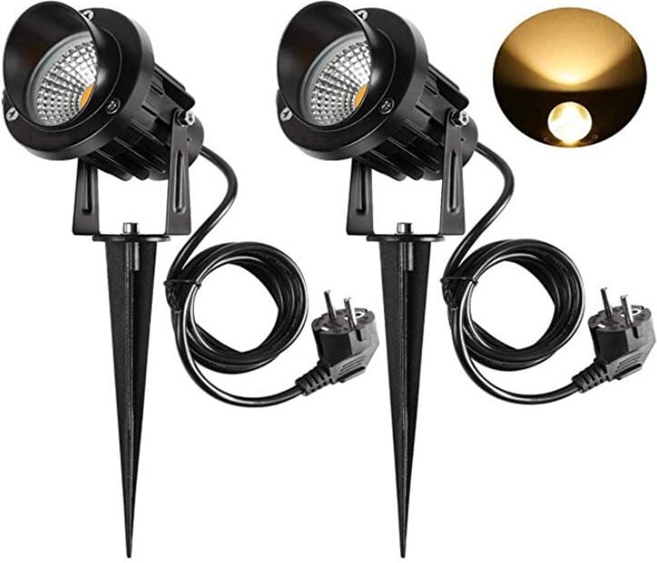 Thumbnail - 9 w LED-Außenstrahler mit Erdspieß, 3000 K–3300 k, 900 lm, LED-Außenstrahler mit Erdspieß, wasserdichte Gartenlampe, IP6...