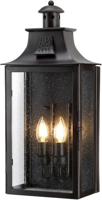 Elstead - Kendal - 2 Licht Außenwandlaterne Licht Altbronze IP44, E14