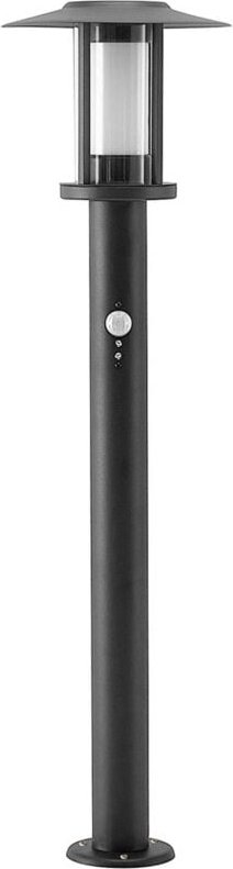 Lampenwelt - Außenleuchte 'Gregory' aus Edelstahl mit Bewegungsmelder von Lindby