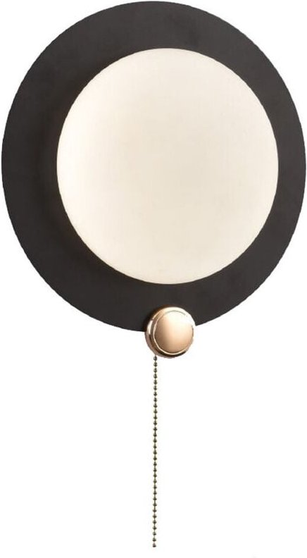 Trade Shop - APPLIQUE DA MURO MODERNO TONDO 10W NERO ORO TECNOLOGIA CCT FREDDA CALDA NATURALE AQ20-3C -