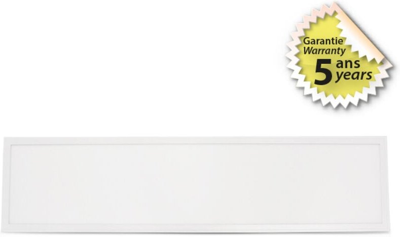 Weiße LED-Deckenleuchte Slim 295 x 1195 mm 36W GALAXIE 4000K Neutralweiß - 3780 Lm