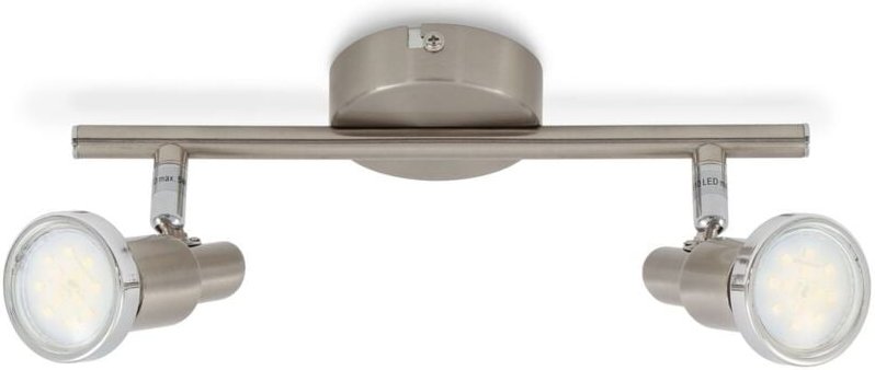 Led Deckenleuchte 2 dreh-& schwenkbar Strahler 6W matt-nickel Briloner