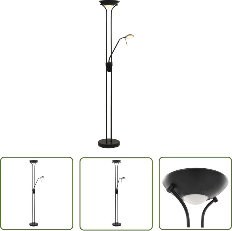 The Living Store Stehleuchte Dimmbar led 23 w - Stehlampe - led Lampe - Wohnzimmerleuchte - Deckenfluter - Leselampe