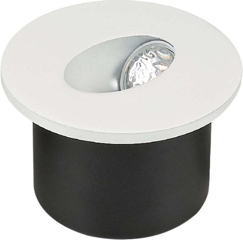 V-TAC Runde LED-Stufenleuchte, Einbaumontage, 3 W, Weiß, Naturweiß, IP20