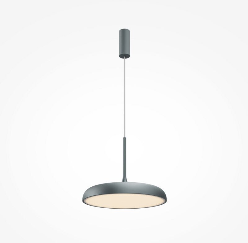 Maytoni Gerhard Moderne 40 cm Kuppel-Hängeleuchte, Grau, 3000 K, 1400 lm