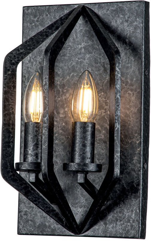 Elstead Quoizel Vanguard Wandleuchte alt schwarz