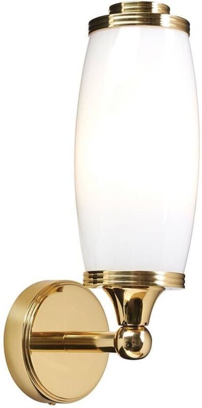 Thumbnail - Eliot - 1 Licht Badezimmer Wandleuchte aus poliertem Messing IP44, G9 - Elstead