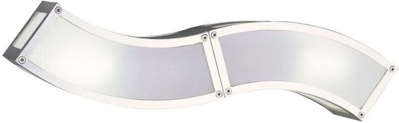 Inspired Mantra - Duna - E27 Flush Wandleuchte 2 Light E27, poliertes Chrom, weißes Acryl