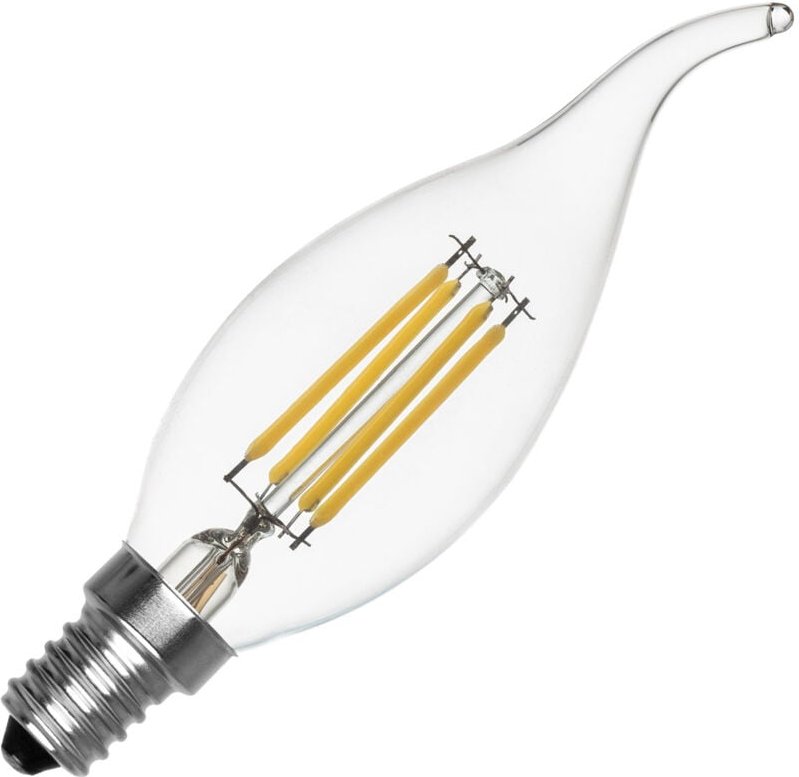 LED-Glühbirne Filament E14 4W 470 lm T35 No Flicker 4000K Neutralweiß